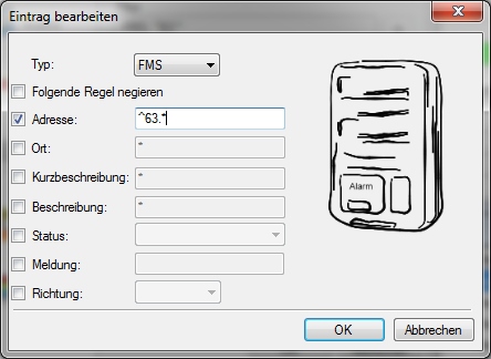 Screenshot der Einstellungen in BosMon