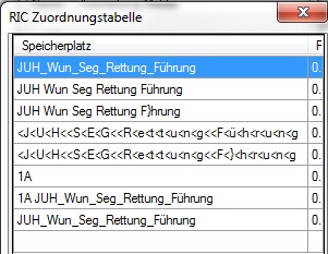 Habe es in den unterschiedlichsten Variationen ausprobiert. Die Ric sieht so aus: 0234567