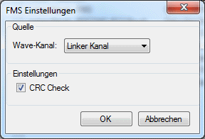 Kanaleinstellungen FMS